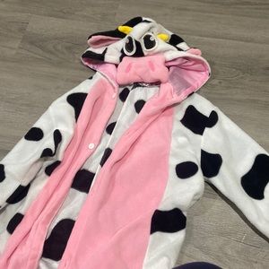 Girls cow onesie